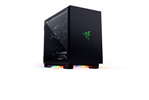59% DESCUENTO Razer Tomahawk Mini ITX Caja para juegos con Razer Chroma RGB (Puertas con bisagras en ambos lados, ventilación, filtro de polvo, gestión de cables, para radiadores de hasta 240 mm)