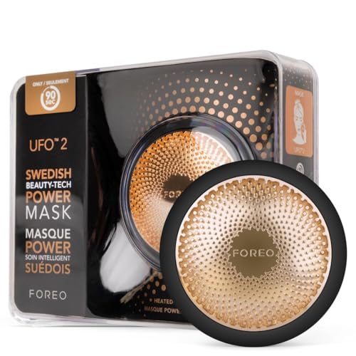 71% DESCUENTO FOREO UFO 2 Tratamiento de máscara led facial, espectro completo luz led, terapia de luz led, mascarilla led facial, crioterapia, masajeador facial, aumenta absorción del cuidado facial, Black