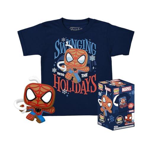 47% DESCUENTO Funko Pocket Pop! & tee: Marvel Spider Man Spidey Galleta de Jengibre para Chicos Large (L) Camiseta, Franela Ropa con Minifigura de Vinilo Coleccionable Idea de Regalo