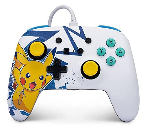 PowerA Mando con cable mejorado para Nintendo Switch Pikachu High Voltage