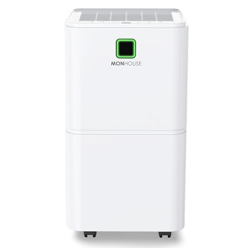 33% DESCUENTO MONHOUSE Deshumidificador Digital De 12l/Dia   Modo De Reposo, Temporizador De 24 Hora   Eliminador De Moho, Humedad Y Condensacion Electrico Portatil   Absorbedor De Humedad Silencioso