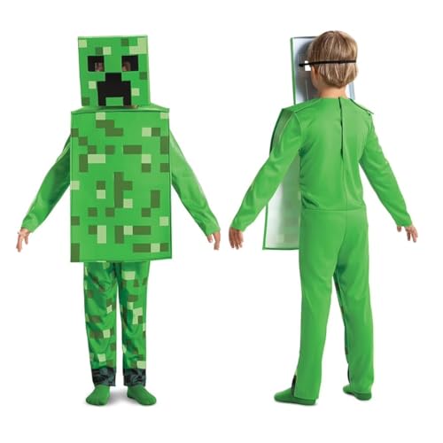 Jakks Pacific Disguise Disfraz de Creeper de Minecraft con Licencia Oficial para niños (Talla XS, Edad 3 4)