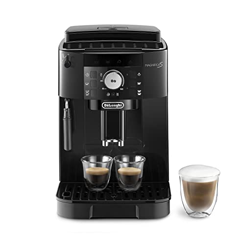 64% DESCUENTO De’Longhi Magnifica S ECAM11.112.B, Cafetera Superautomática con Boquilla para Leche, Cafetera Espresso del Grano a la Taza con 2 Recetas One Touch, Panel de Control Soft Touch, 1450W, Negro