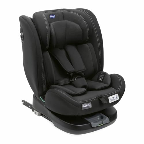 24% DESCUENTO Chicco Unico Evo I’Size Classic, Silla de Coche ISOFIX para Bebés y Niños de 40 a 150 cm, Grupo 0123 desde Recién Nacido hasta 12 Años, Giratoria 360º, Reductor, Ajustable y Protección Lateral, Negra