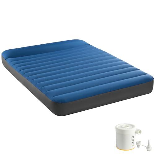 DESCUENTAZO 40% DESCUENTO Intex, Colchón Hinchable Doble, Camping Mattress, 137×191 cm, Fiber Tech, Material TPU, Ligero, cómodo, Estable y Firme, Hinchador eléctrico Incluido, Cama Inflable, Colchones inflables (64012)
