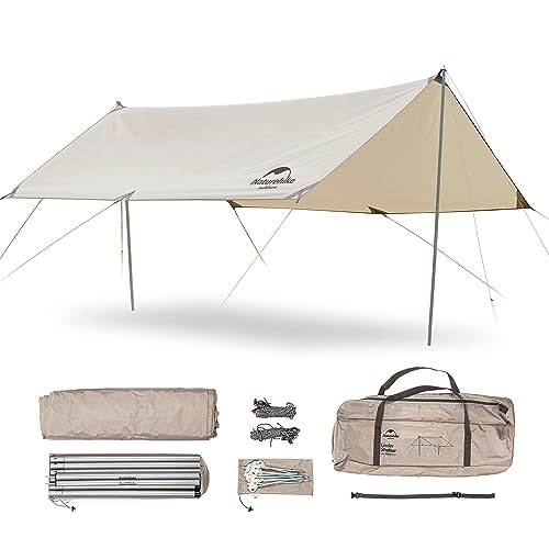 Naturehike Toldo Camping UPF50+ Impermeable Lona Suelo Protector Aolar Anti Viento Toldos para Playa Tienda Hamaca Acampada Refugio Al Aire Libre