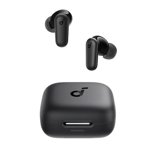 20% DESCUENTO Soundcore P30i Auriculares Inalámbricos Bluetooth con Cancelación de Ruido de Anker, Cancelación de Ruido Potente e Inteligente, Graves Potentes, 45 Horas, Estuche 2 en 1 y Soporte para el Móvil, IP54