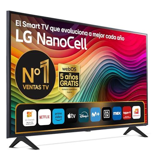LG 43NANO81T6A 43″, 4K NANOCELL, Smart TV, HDR10, WebOS24, Serie 81, Procesador Potente e Inteligente, Dolby Digital Plus, Gaming, Alexa/Google Assistant, Negro
