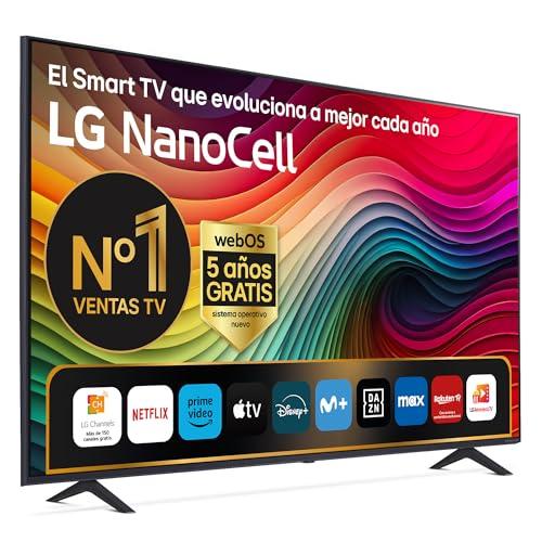 43% DESCUENTO LG 65NANO81T6A 65″, 4K NANOCELL, Smart TV, HDR10, WebOS24, Serie 81, Procesador Potente e Inteligente, Dolby Digital Plus, Gaming, Alexa/Google Assistant, Negro