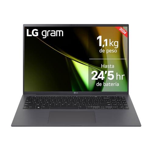 32% DESCUENTO LG Gram 16Z90S G.AD76B Portátil Ultraligero de 40.6 cm (16″) 2560×1600, Panel IPS Antirreflejo, Intel Core Ultra 7, 32 GB RAM, 512GB SSD, 1.199 g, Batería 24.5 horas, Windows 11 Home, Gris Carbón