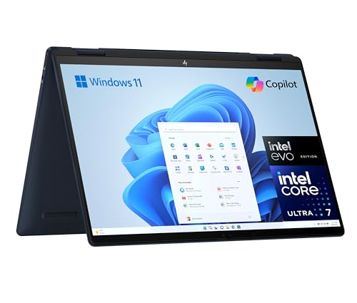 25% DESCUENTO HP Spectre x360 14 eu0001ns Ordenador Portátil Convertible de 14″ OLED 2.8K 120Hz (Intel EVO Core Ultra 7, 32GB RAM, 1 TB, Intel ARC, Windows 11) Azul Teclado QWERTY Español