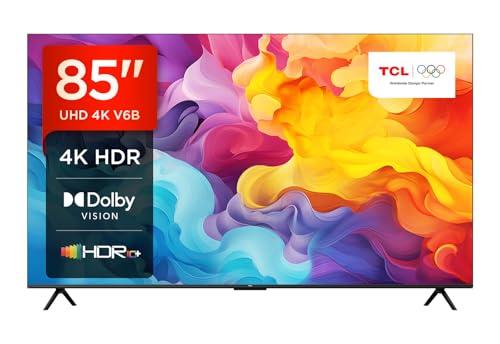 TCL 85V6B 85″ 4K Ultra HD, HDR TV, Smart TV Powered by Google TV (Dolby Audio, Motion Clarity, Control por Voz, Compatible con Google Assistant, Chromecast Integrado)