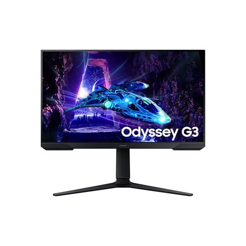 42% DESCUENTO Samsung LS24DG300EUXEN Monitor Gaming Odyssey G3 de 24″ Full HD (1920 x 1080, 16:9, 180Hz, 1ms, Panel IPS, AMD FreeSync, Modo Eye Saver, Flicker Free), Negro, Versión 2024