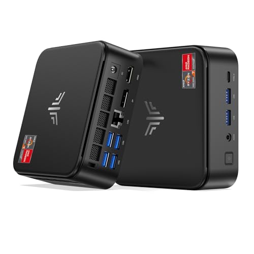 NiPoGi E3B Mini PC, AMD Ryzen 7 5875U 32GB DDR4 512GB M.2 SSD Mini Ordenadores de Sobremesa, Gráficos AMD Radeon/HDMI 2.0+DP+Type C/WiFi 6/BT 5.2 para Oficina/Casa