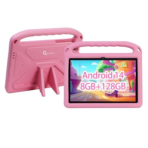 BUENA OFERTA 33% DESCUENTO CWOWDEFU Tableta para niños de 10 pulgadas,Tableta Android 14 para niños con control parental Family Link,8GB+128GB hasta 1TB,WiFi 6 Tablets para Aprender para niños pequeños,Funda EVA antichoque Rosa