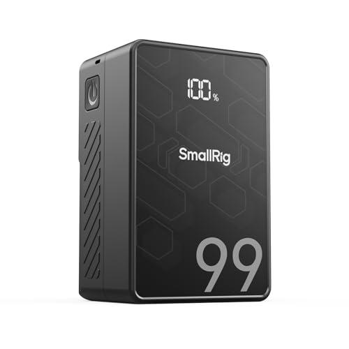 24% DESCUENTO SMALLRIG VB99 SE V Mount Battery, 99Wh/6800mAh Mini V Lock Batería con Carga Rápida PD 65W USB C, con D Tap, USB A, Puerto DC Dual, Pantalla OLED, para Cámara, Monitor, Luz de Video 4823