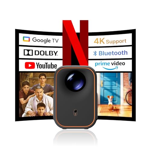 20% DESCUENTO [Licencia de Netflix y Google TV] Formovie Proyector Mini WiFi Bluetooth para Exteriores 4K, Proyector de Películas 500 ANSI, Audio Dolby, Proyector Portátil con Aplicaciones Integradas, Episode One