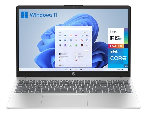 25% DESCUENTO HP 15 fd0163ns Ordenador portátil de 15.6″ Full HD (Intel Core i5 1334U, 16GB RAM, 512GB SSD, Intel Iris Xe Graphics, Windows 11) Silver Teclado QWERTY Español