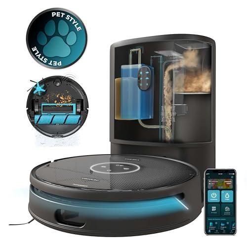25% DESCUENTO Cecotec Robot Aspirador y Friegasuelos Conga 14090 Twice Roller Home and Fill, Base de Autovaciado de Polvo y Agua, Navegación Láser, 8000 Pa, Fregado, App y Conexión Bluetooth y WiFi 2,4 GHz y 5 GHz
