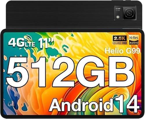 38% DESCUENTO DOOGEE T40 Tablet 11 Pulgadas 20GB RAM+512GB ROM /2TB Tablet Android 14 2.5K FHD+Tablet PC, Helio G99 Tablet LTE/8580mAh/16MP+8MP, Dual 4G Tablet con Sim+5G WiFi/Face ID/OTG/BT5.0/GPS/3.5mm Jack 2025