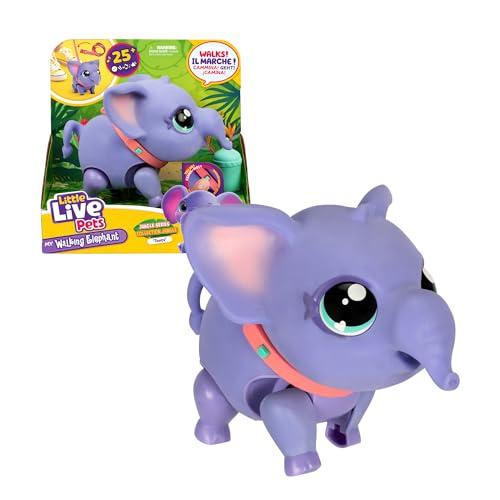 41% DESCUENTO Little Live Pets   My Walking Elefant, el Elefante Mascota de Juguete, Pasea y Baila al Ritmo de la Música, Sonidos y Reacciones, Muñeco de Felpa Interactivos, +4 años, Famosa (LPK02000)