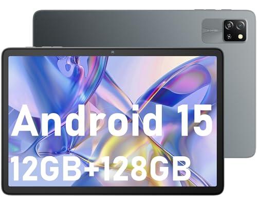 Blackview Tablet Android 15 Tab 60 WiFi 10 Pulgadas, PC Tablet, 12GB RAM + 128GB ROM/2TB TF, WiFi 6 Widevine L1, PC Mode 5100 mAh Batería Tablet Gaming Dual Cámara 8MP+5MP/WPS Suite/HD IPS