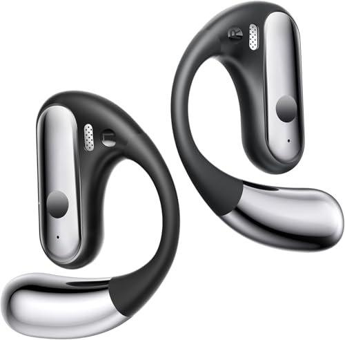 EUQQ Auriculares Deportivos Bluetooth Auriculares Inalámbricos con Tecnología Bluetooth 5.3, Diseño Abierto Mejorado, 50 Horas de Reproducción, Deporte y Actividades al Aire Libre