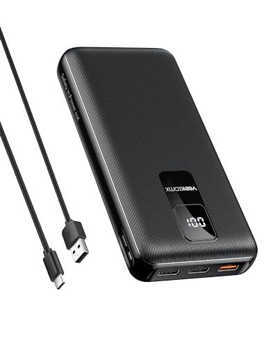 Power Bank de Gran Capacidad 30000mAh,Bateria Externa Carga Rapida PD20W,Bateria Portatil 4 Salidas y 2 Entradas, con Pantalla LED,Ampliamente Compatible with iPhone,Samsung,Huawei,iPad,etc