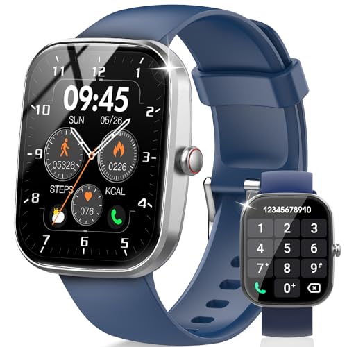 69% DESCUENTO Csasan Reloj Inteligente Hombre Mujer con Llamadas Bluetooth, 1.91″ HD Smartwatch con 112+ Deportes Modos, Smart Watch con Pulsómetro/Monitor Sueño/Podómetro, IP68 Pulsera Actividad, Azul Oscuro