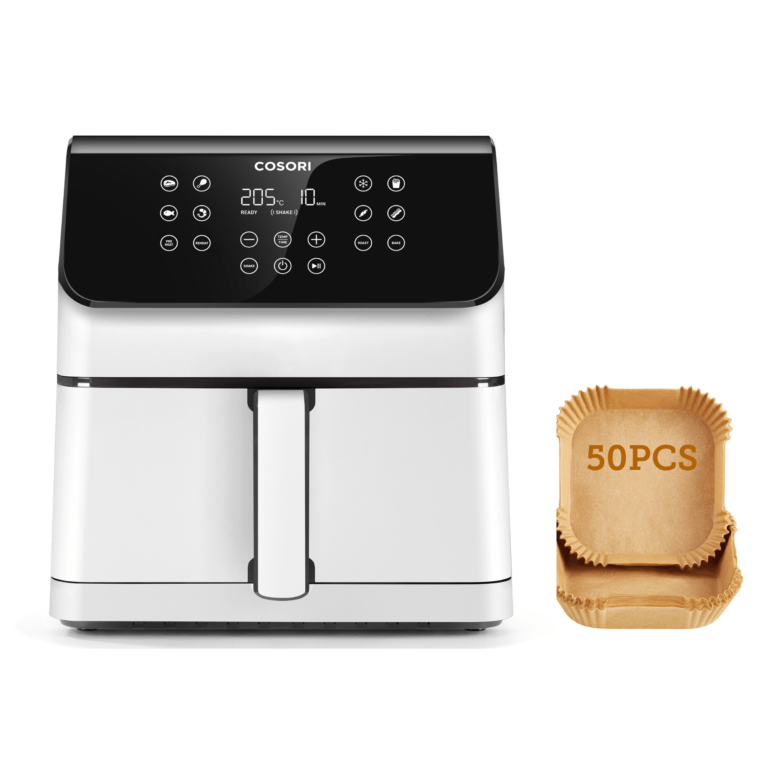 Freidora de aire COSORI Premium II con capacidad 6,2 L y 12 programas + Pack 50 papeles | Miravia