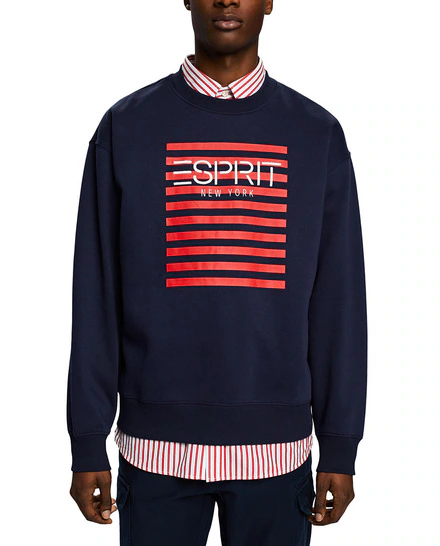 Sudadera cerrada de hombre con logo y materiales sostenibles · Esprit · El Corte Inglés