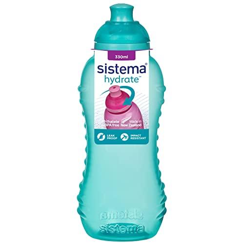 68% DESCUENTO Sistema Twist ‘n’ Sip Squeeze botella de agua para niños | Botella de agua a prueba de fugas | 330 ml | Sin BPA | Colores variados