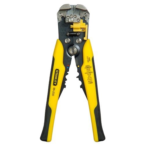 25% DESCUENTO STANLEY FATMAX Alicate Pelacables Automático, Pelado de Cables 10 22 AWG, Mangos Cómodos, Gran Superficie de Agarre, Acero Forjado Cromado, Longitud 210mm, FMHT0 96230