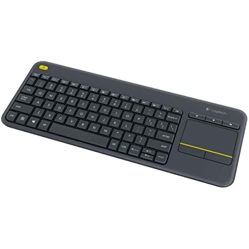 62% DESCUENTO Logitech K400 Plus Teclado Inalámbrico Táctil para TV con Control Multimedia y Touchpad, Teclado QWERTY Español Negro