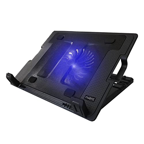 65% DESCUENTO EWENT EW1258 Soporte para ordenador portátil 17″ con sistema de refrigeración y selección de angulo de vista