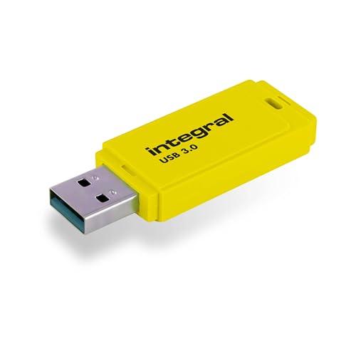Integral 128GB Neon Amarillo USB 3.0 Flash Drive