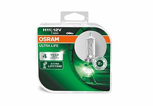 53% DESCUENTO OSRAM ULTRA LIFE H11, lámpara para faros halógena, 64211ULT HCB, automóvil de 12 V, caja doble (2 unidades)
