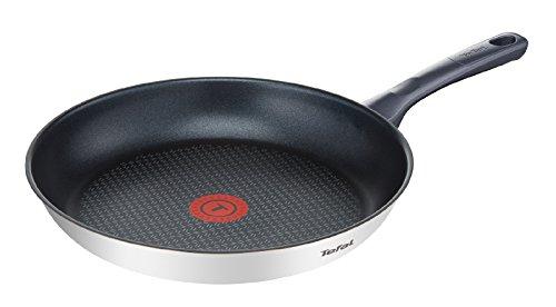 35% DESCUENTO Tefal Daily Cook revestimiento resistente, duradero y seguro, Thermo Signal, mango ergonómico antiquemaduras, apta para todo tipo de cocinas, sin PFOA, plomo ni cadmio, Inox, Sartén baja de 24 cm