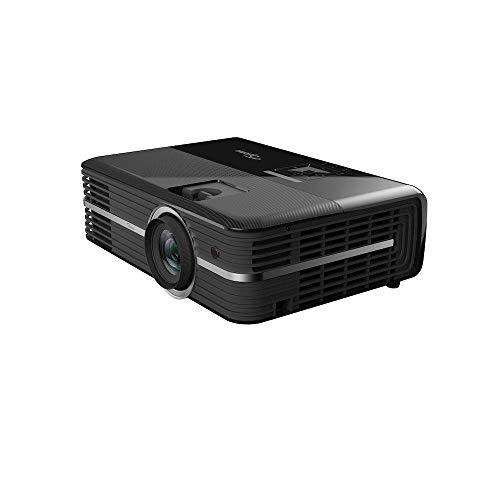 Optoma UHD51A Alexa 4K Proyector DLP (UHD, 2400 lúmenes, Contraste 500.000:1, 3D, Zoom 1,3X), Color Negro
