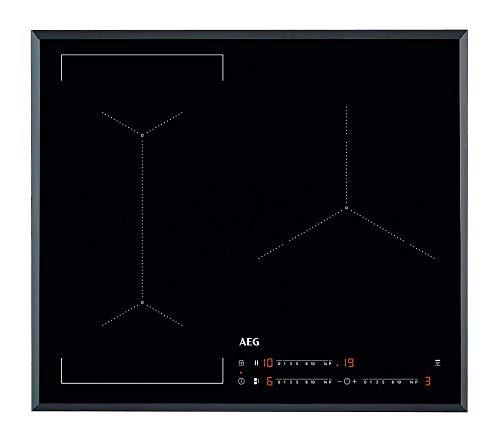 20% DESCUENTO AEG IKE63441FB Placa de Inducción Flexible, Biselada, 3 Zonas de Cocción, 60 cm, Sistema Hob2Hood, Función Puente Bizona, Controles Táctiles Deslizantes, Calentamiento Rápido, Negro, Fabricado en DE