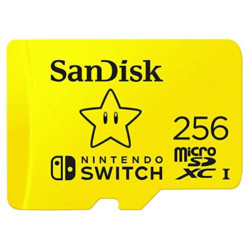 21% DESCUENTO SanDisk 256GB tarjeta microSDXC para consolas Nintendo Switch hasta 100 MB/s UHS I Class 10 U3