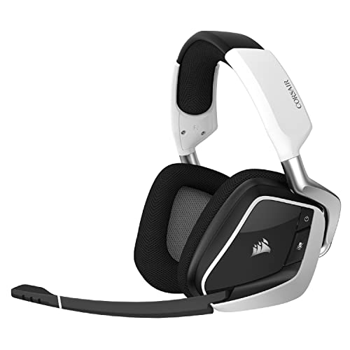 41% DESCUENTO Corsair VOID RGB ELITE Auriculares Inalámbricos para Juegos Sonido Envolvente 7.1 Micrófono Omnidireccional Almohadillas de Malla de Microfibra Compatible iCUE PC, Mac, PS5, PS4 Blanco