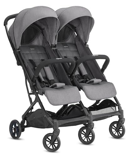 35% DESCUENTO Inglesina Twin Sketch Cochecito Doble, Gris, Ultraligero y Compacto, Ideal para Gemelos o Hermanos, Confort Elevado, hasta 15 kg