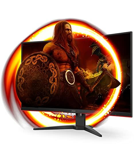 36% DESCUENTO AOC C32G2ZE/BK Monitor curvo gaming de 32″ Full HD (1920×1080, 240Hz, 1500R, 1ms, VA, FreeSync, 300cd/m, HDMIx2, Displayport 1×1.2) Negro/rojo