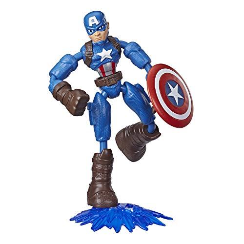 51% DESCUENTO Avengers E7869 Marvel Bend and Flex Action Figure Toy, 6 Inch Flexible Captain America, Includes Accessory, Ages 4 and Up, Multicolor