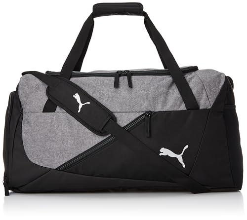 PUMA Teamfinal Teambag M Bolsa de Deporte, Unisex Adulto, Black Medium Gray Heather, Talla única