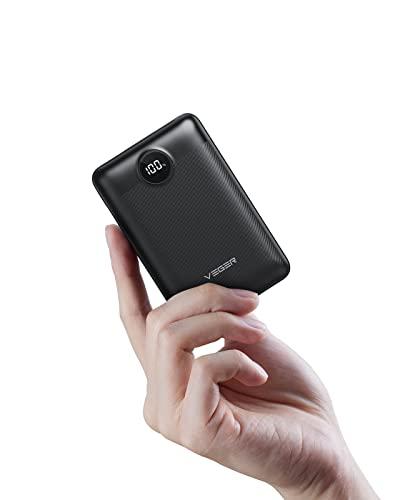 24% DESCUENTO VEGER Bateria Externa Carga Rapida,20000mAh Power Bank,USB C 22.5W Bateria Portatil,PD 20W QC 3.0 Cargador Portatil, Powerbank USB C Input & Output con iPhone Samsung Huawei etc Smartphones Tablets