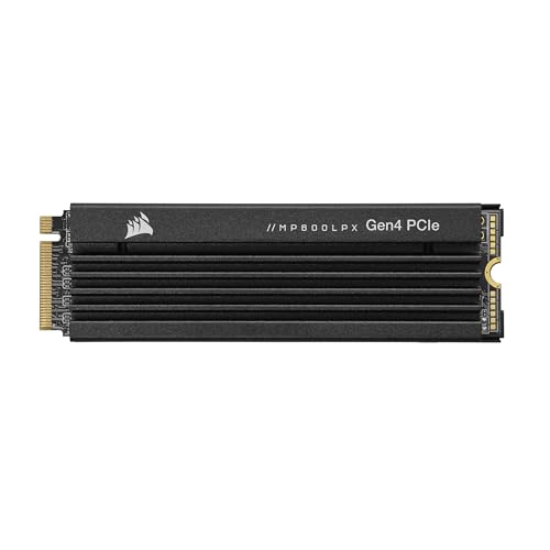 33% DESCUENTO Corsair MP600 Pro LPX 2TB PCIe Gen4 x4 NVMe M.2 SSD, para PS5 (7.100 MB/s Velocidad de Lectura Secuencial y de Escritura Secuencial 6.800 MB/s, 3D TLC NAND de Alta Densidad) Negro