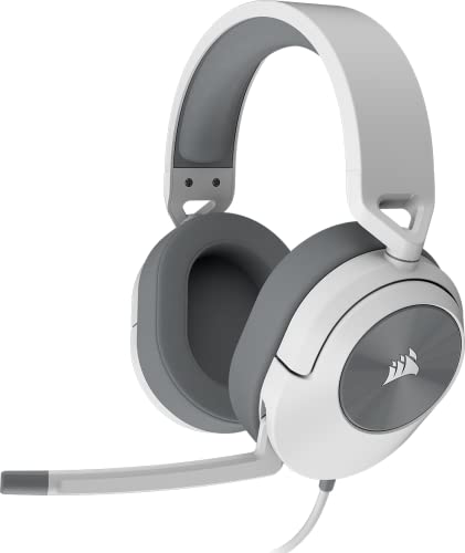 59% DESCUENTO Corsair HS55 SURROUND Auriculares Multiplataforma Ligeros con Cable para Juegos Sonido Envolvente Dolby 7.1 Compatible con iCUE PC, Mac, PS5, PS4, Xbox, Nintendo Switch, Móvil Blanco