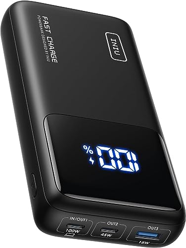 50% DESCUENTO INIU Power Bank, 25000mAh 100W Carga Rapida Batteria Externa, Bateria Portatil USB C in & out (Phone and Laptop) for MacBook iPad Steam Deck iPhone 15 14 13 12 Pro MAX Mini Plus AirPods etc